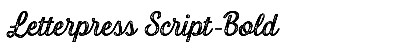 Letterpress Script-Bold